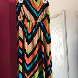 Strapless summer dress